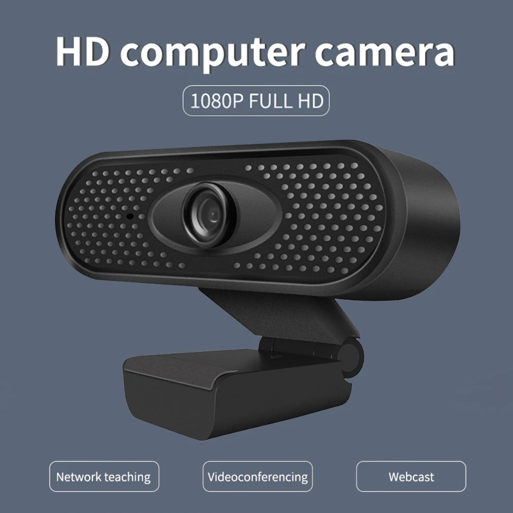 

2MP USB Webcam with Built-in Mic Manual Focus 1080P HD PC TV Web Camera