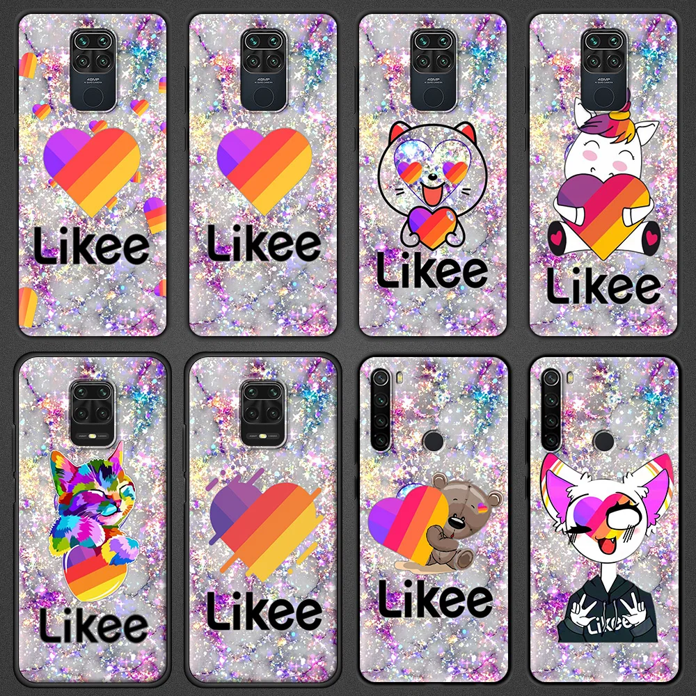 

Luxury Soft Phone Cover for Redmi Note 9 9S 8 8T 7 Pro 7A 8A 9A 9C K40 Note 10 Plus MAX Case Likee Funny Cat Bear Love Heart