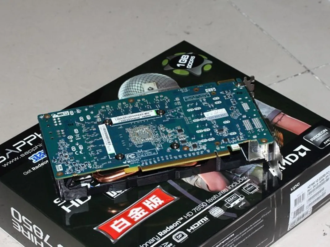 original sapphire hd 7850 1gb graphics cards gpu amd radeon hd7850 1gb vide cards board desktop pc computer game map videocard free global shipping