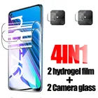 Гидрогелевая пленка 4 в 1 для Realmi Narzo 30, защитные пленки для экрана телефона Realme, Narzo 30A, Narzo30, 30 Pro, 4G, фотокамера, не Gla
