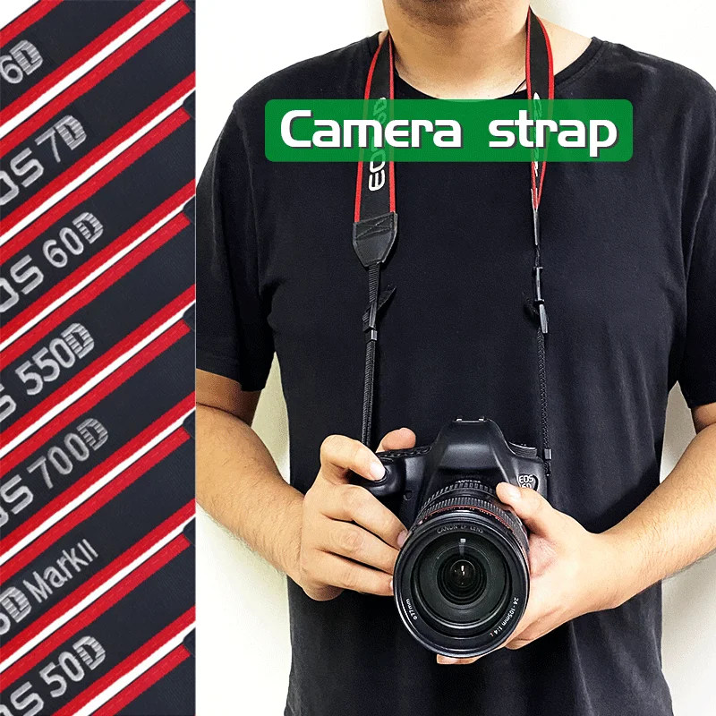 Наплечный шейный ремешок для цифровой камеры Canon EOS 5D/6D Mark II III 550D 70D 60D 7D 700D 650D 600D 80D