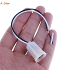 Пластик ламповый патрон с проводом светодиодный светильник лампа держатель адаптер конвертер типа Материал E12 основание светильника держатель