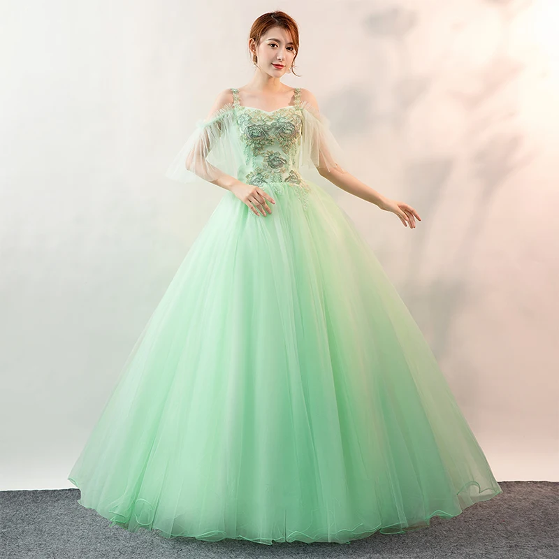 

Quinceanera candy color Appliques Beading prom dresses new arrive A-line sleeveless lace up back Puffy Masquerade Ball Gowns