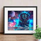 Новые поступления 5D алмазов картина камни в форме ромба тигр, Алмазная мозаика с рисунком звезд и бриллиантов, вышивка крестиком украшения