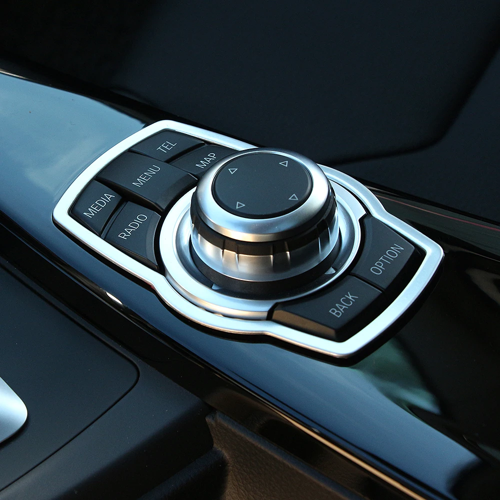 

VCiiC StainlessSteel Lnterior Refit Multimedia Buttons Cover Car Accessories For BMW X1 X3 X5 X6 F20 F01 F30 F15 F34 F31