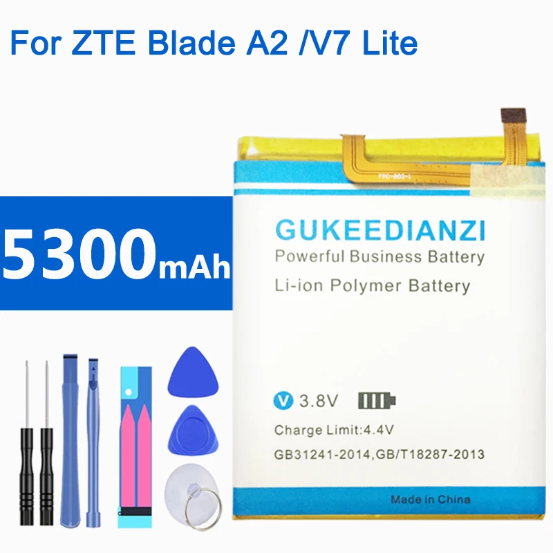 Аккумулятор большой емкости Li3825T43P3h736037 для телефона ZTE Blade A2 V7 Lite Dual SIM BV0720 5300 мАч +