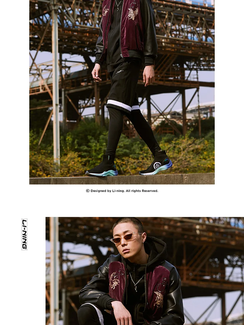 Li-Ning мужские баскетбольные спортивные штаны серии BAD FIVE с карманами, регулируемые спортивные штаны AKLN805 MKY422