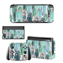 Vinyl Skin Screen Sticker Anime Cactus Skins Protector for Nintendo Switch NS Console + Controller + Stand Holder Dock Sticker