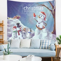 christmas tapestry decor living room cartoon festival tapestry wall hanging decorative balcony polyeater tapestry 7395cm tapiz
