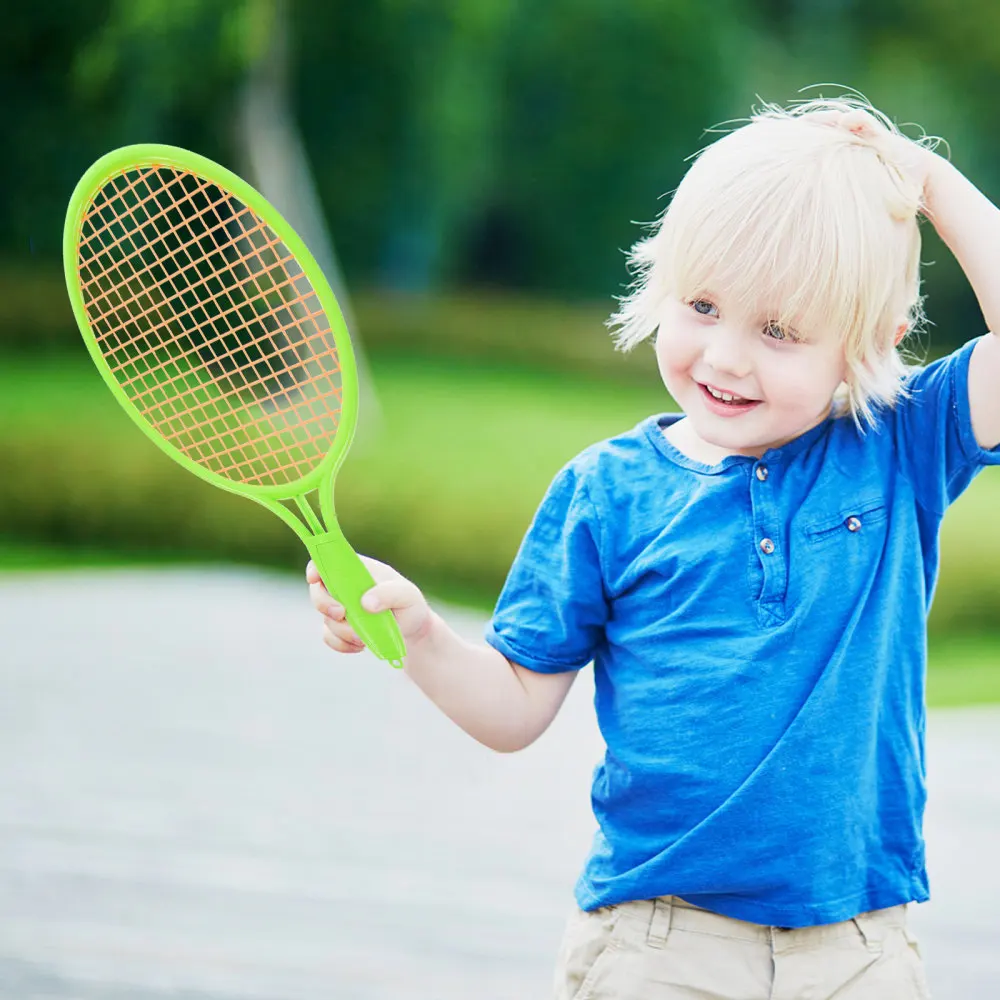 

1 Set Kids Tennis Durable Children Outdoor Fun Kids Plaything (Green)