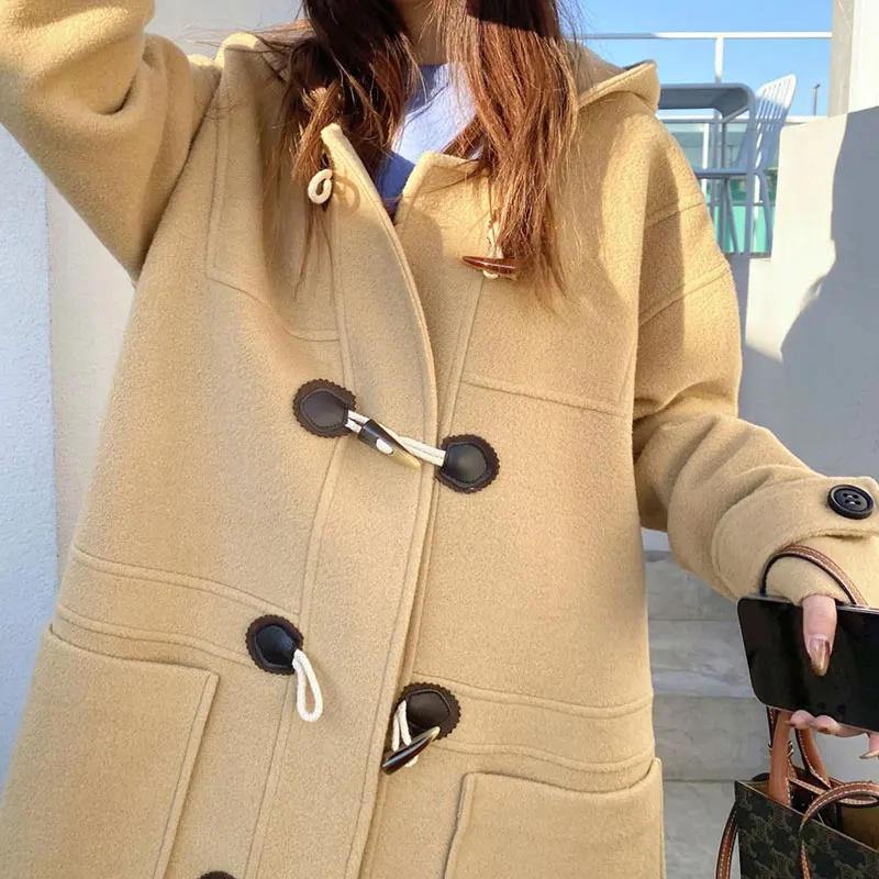 Horn Buckle PU Leather Toggle Clasps Duffle Coat Closure Cord Cardigan Fasteners For Clothes DIY Sewing Accessories | Дом и сад