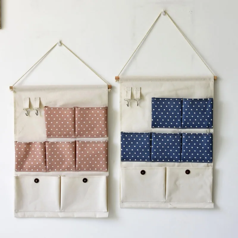 

Magazine Storage, Wall Door Closet Hanging Storage Bag Organizer 7 Pockets Wall Door Cloth Hanging Storage Bag Home Organizer