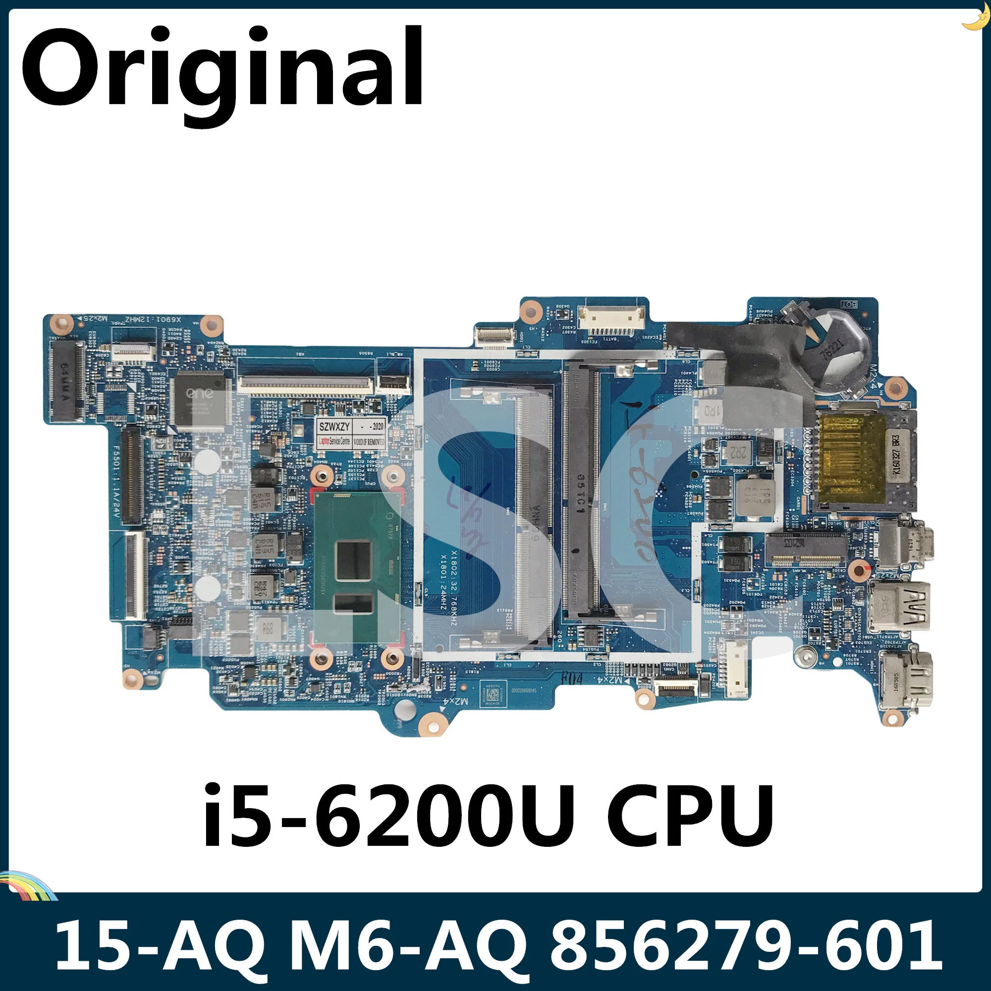 СОП для HP Envy X360 15 AQ M6 Материнская плата ноутбука SR2EY I5 6200U Процессор 856279 601 001