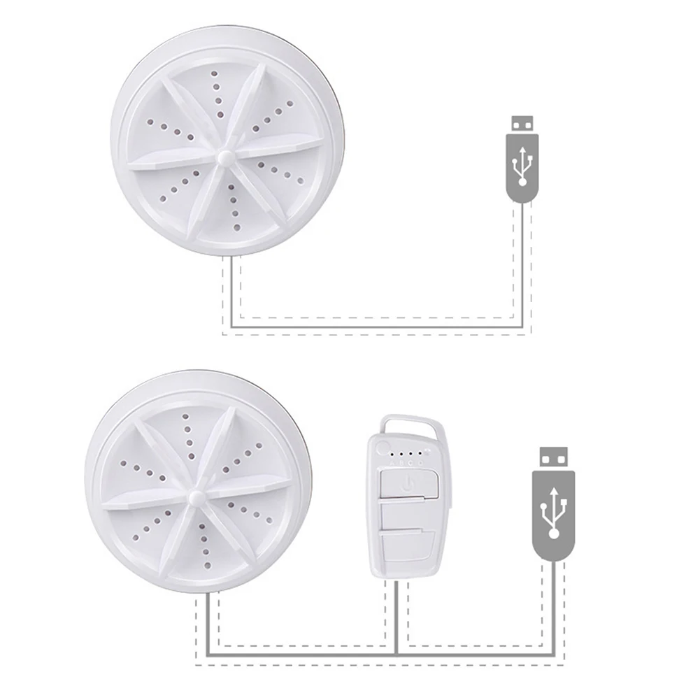

Ultrasonic Turbo Washing Machine USB Cable Portable Clothing Cleaning Home Travel Washer Turbo Bubble Rotating Mini Wash Machine