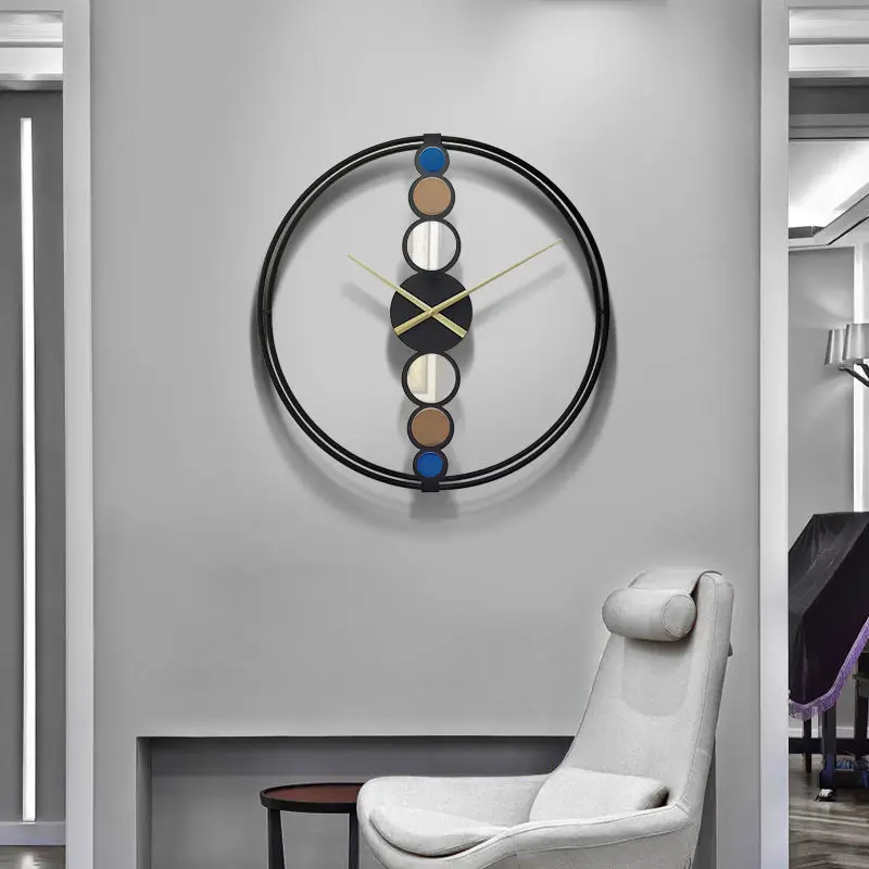

Modern Design Wall Clock Metal Fashion Elegant Minimalist Wall Clock Office Creativity Round Horloge Murale Home Decor DK50WC