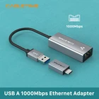 USB Ethernet адаптер CABLETIME 1000 Мбитс, сетевой адаптер RJ45 LAN для ПК, Nintendo Switch, ноутбука Macbook Air N402