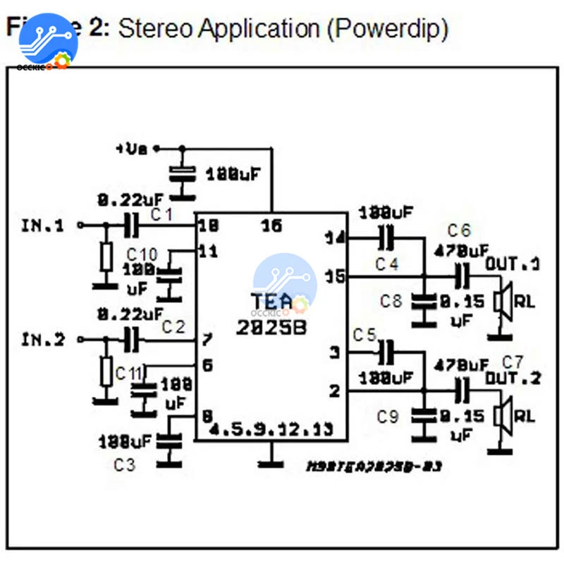 Мини усилитель TEA2025B для динамиков двойная стереосистема 2 0 каналов сабвуфера