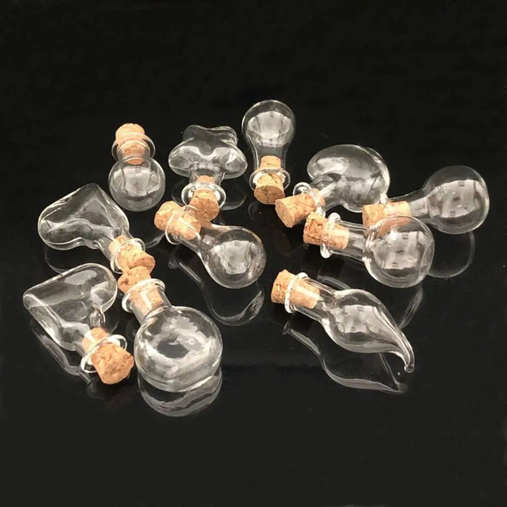 5 шт. пробковый ограничитель маленькая пустая стеклянная бутылка маленькие