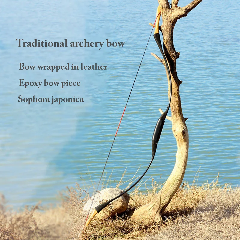 

Traditional Archery Archery Equipment Antique Archery Solid Wood Traditional Bow 30/40 Pounds Optional hunting archery bows