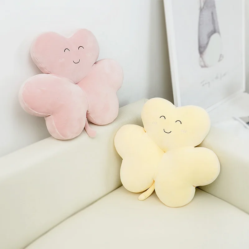 

Hot sale creative new plush toy clover pillow cute clover pillow/cushion Valentines day gift birthday gift