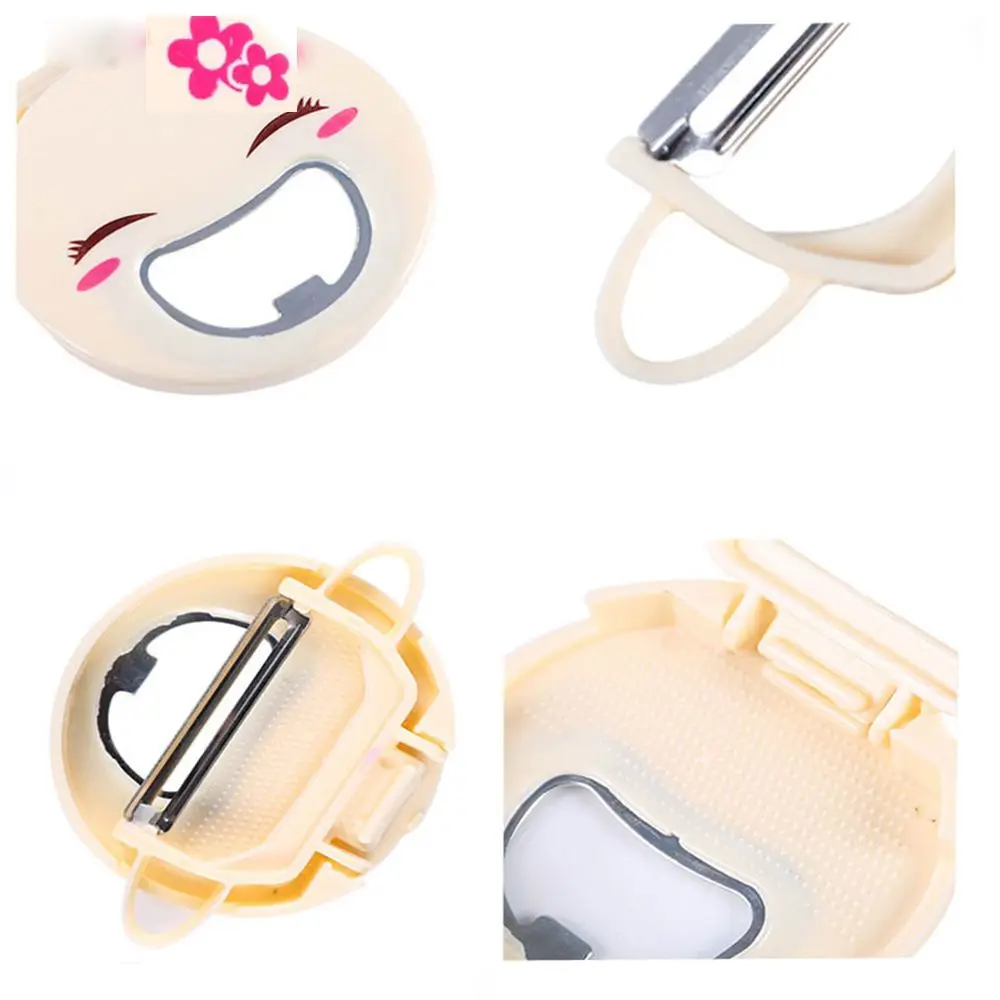 Симпатичные улыбающееся лицо Многофункциональные ножи для очистки фруктов и