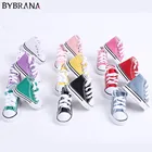 Парусиновая обувь для шарнирной куклы, 10 цветов в ассортименте, 7,5 см и 5 см, модные мини-туфли для игрушек, кроссовки для шарнирной куклы, туфли кукольные аксессуары