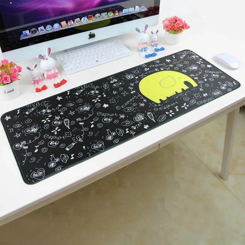 

800x300x3mm Desk Mats Personalized Mouse Pad Cute Oversized Thickened Lock Edge Desk Pad Game Keyboard Pads
