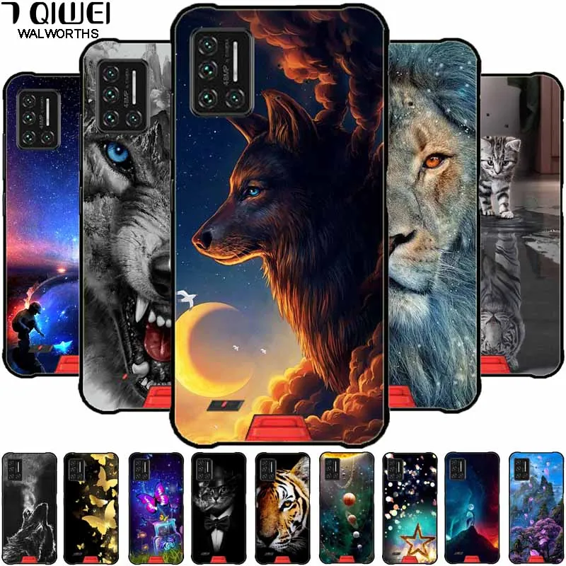 

Силиконовый чехол Cool Wolf для Umidigi Bison, чехол X10 Pro GT с принтом, TPU, черный Capas для Umidigi Bison X10 Pro, чехол X10, мягкий Proector