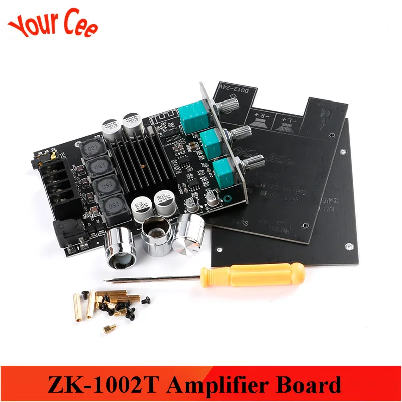ZK 1002T TPA3116D2 Bluetooth совместимая 5 0 Плата усилителя сабвуфера 2 канала 100 Вт * плата