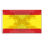 Бандера-де-Эспанья с Сомбра-де-ла-Крус-де-боргонья с бриндисом-дель-Сольдадо-де-Лорес-дель-эджерсито-Эспаньол