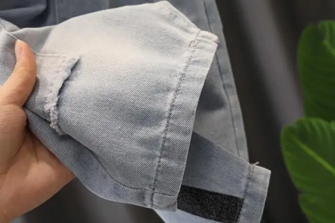 

2021 Summer Boys Jean Shorts Brand Design Hole in the Patch Kids Denim Shorts For Boys Shorts 2-7Years Clothing Girls Shorts