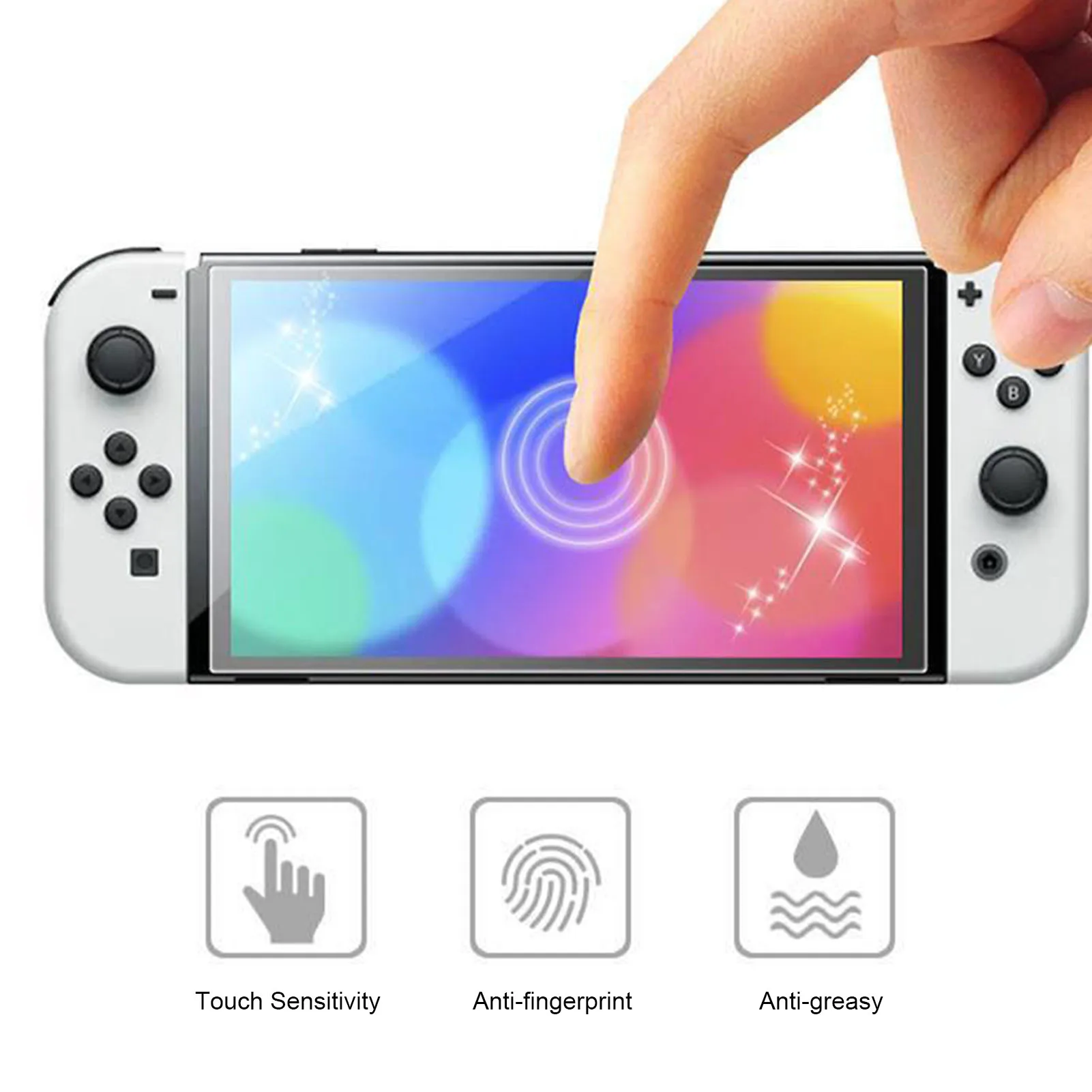

Protective Glass For Switch Tempered Glass Screen Protector For Switch Oled Glass Accessories Screen Film