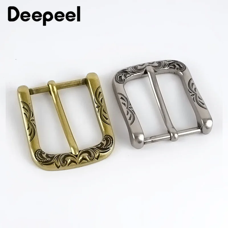 

Deepeel 2/5pcs 40mm Retro Belt Buckle Metal Pin Buckles Head DIY Leathercrafts Belts Clasp Decoration Hardware Accessories