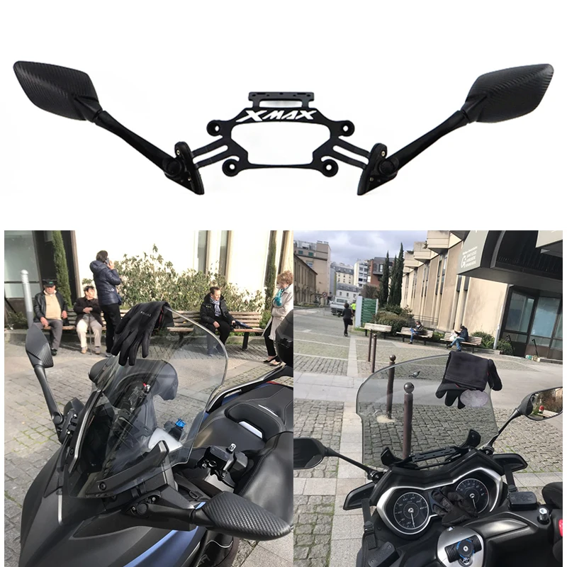 Мотоцикл изменение кронштейн бокового зеркала для Yamaha XMAX 250 300 400 125 CNC алюминиевая