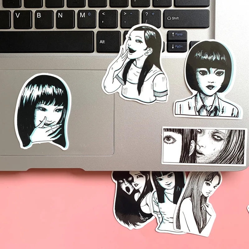 Японский Темный ужас девушка декоративный стикер пакет 21 лист Забавный