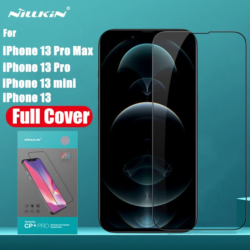 

Закаленное стекло Nillkin для iPhone 13 13 Pro Max, Взрывозащищенная пленка CP + Pro с полным покрытием экрана для iPhone13 mini