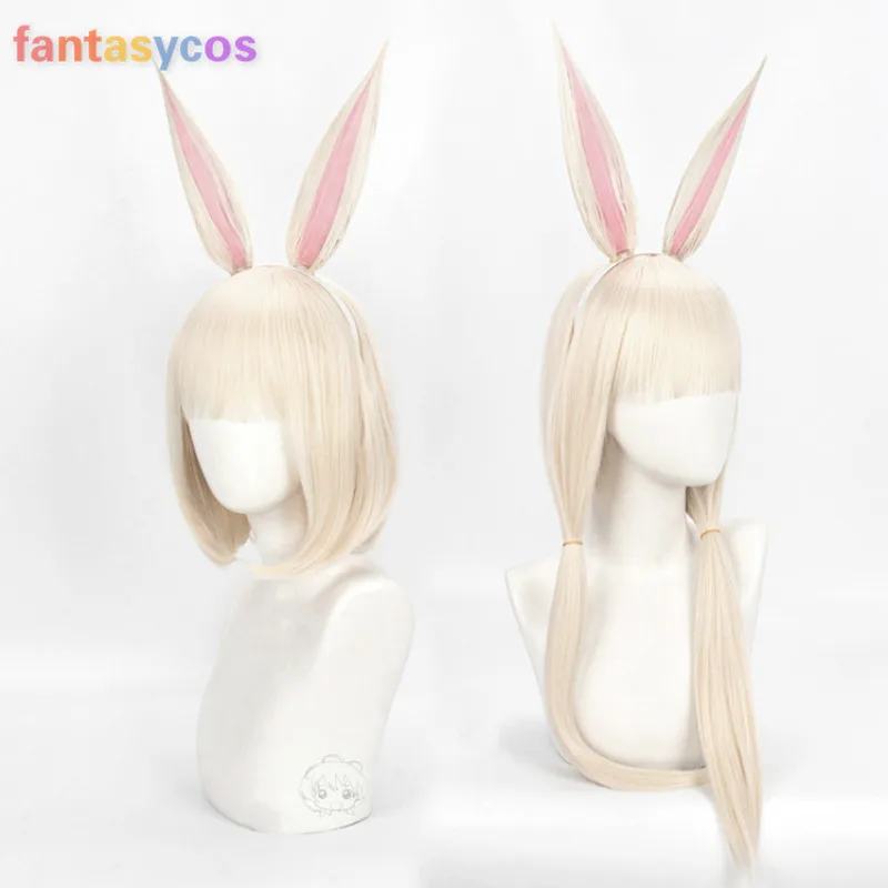 Beastars Хару кролик Косплэй Длинные Короткие термостойкие синтетические волосы +