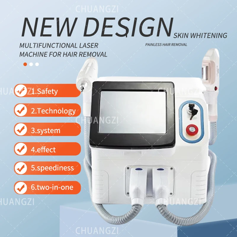 

NEW Stlye 2 in 1 OPT SHR + Picosecond Laser Picolaser Powerful Portable IPL Laser SHR/IPL Hair Removal Machines/IPLMachine CE