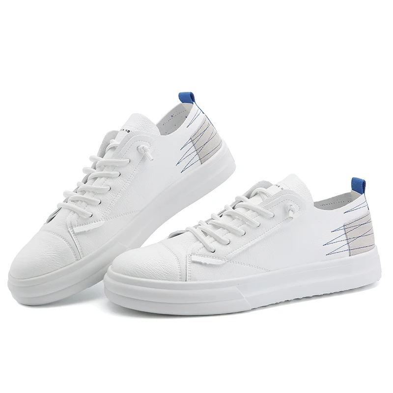 Легкие мужские повседневные белые кроссовки на шнуровке Мужская модная обувь