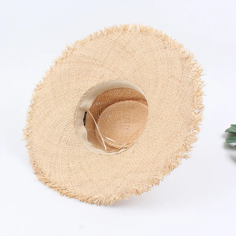Шляпка от солнца USPOP из рафии женская Соломенная пляжная Панама ручной работы с