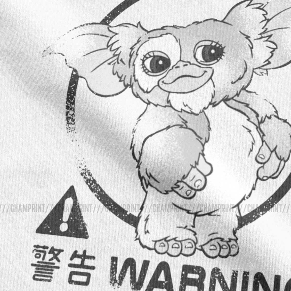 Футболка мужская с надписью Gremlins Mogwai Rules винтажная тенниска из чистого хлопка