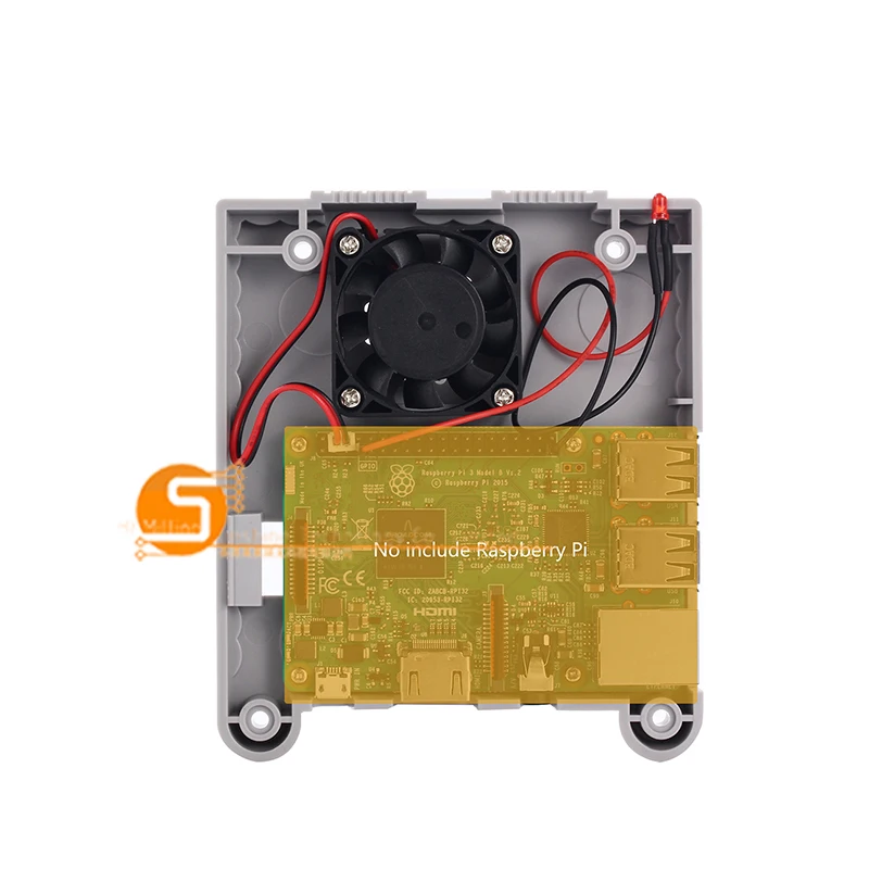 Чехол Raspberry Pi 3 Mini NES NESPI корпус + охлаждающий вентилятор для Model B 2B pi|pi 3|fan fanpi model b |
