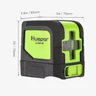 Huepar 2 линии лазерный уровень 9011 г самонивелирующийся (4 градуса) зеленый красный крест-линия луч лазерный горизонтальный