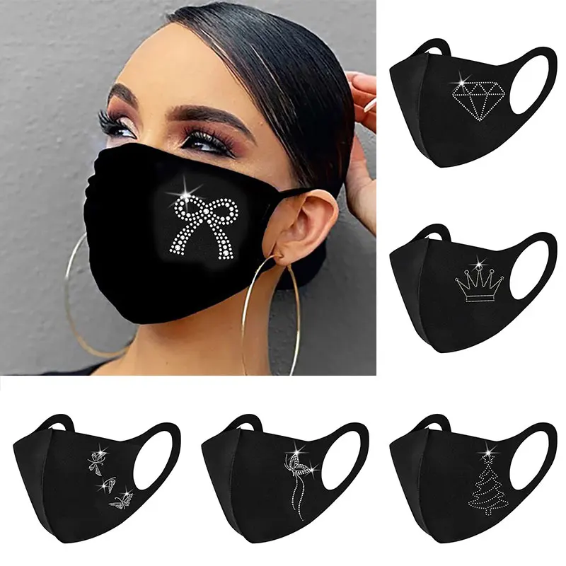 

Маска Стразы Женская многоразовая дышащая из вискозы и хлопка, 4 сезона