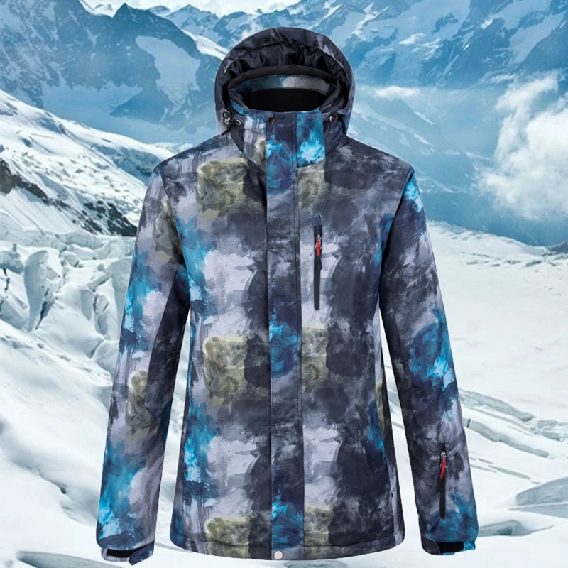 Мужская куртка для катания на лыжах и сноуборде водонепроницаемая ветрозащитная