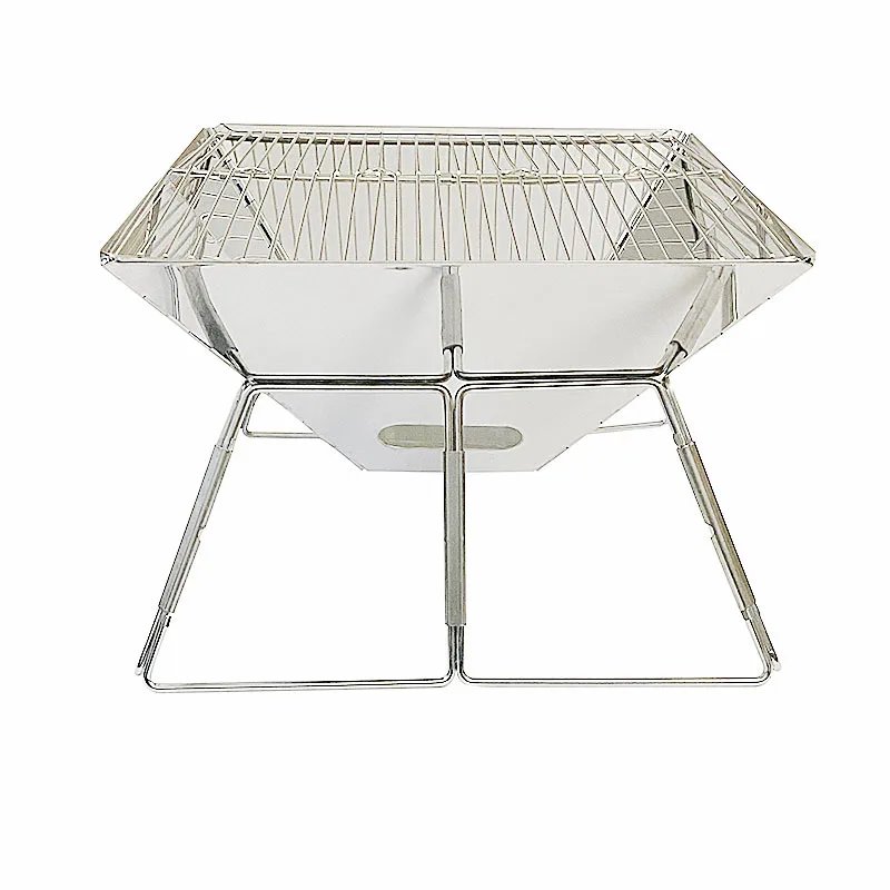 

Square wood stove wood carbon stove bbq grill outdoor supplies camping picnic folding barbecue self-driving tour