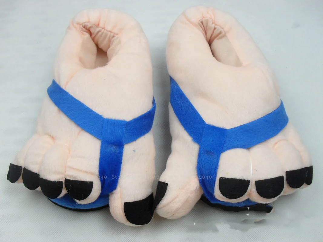 Зимние домашние тапочки из хлопка для пар Женские и мужские карнавальные