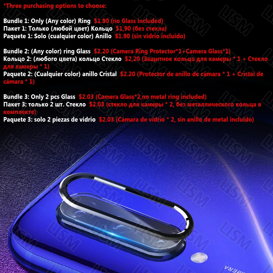 Для задней камеры Xiao mi 9 mi 9 SE Red mi Note 8/7/Pro Алюминиевый чехол с металлическим кольцом для защиты экрана или с задней стеклянной пленкой для объектива