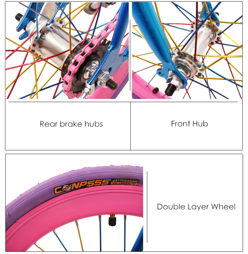 X-Front бренд углеродистая сталь 20 дюймов колеса задние педали тормоза fiets fixie женский дорожный велосипед фиксированная передача детский велосипед