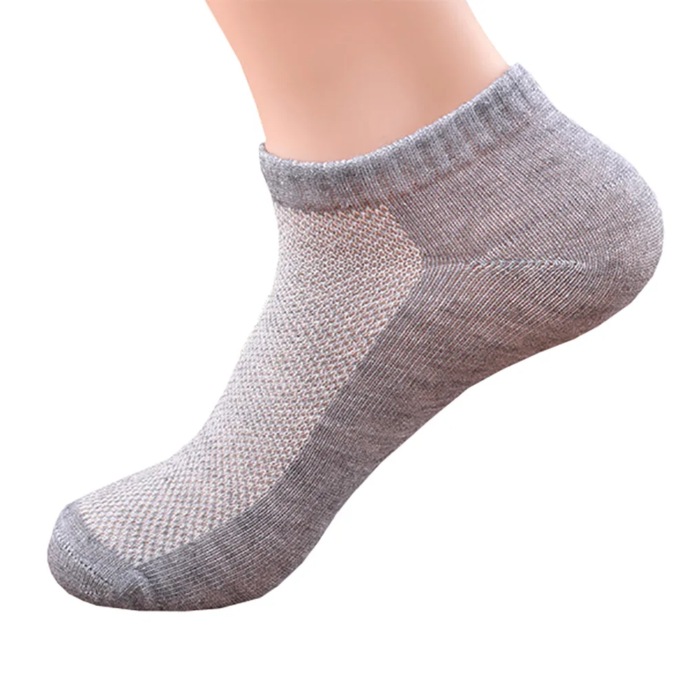 

New Fashion New Solid Color Men's Socks Good Quality Casual Mesh Summer Breathable Sock For Men